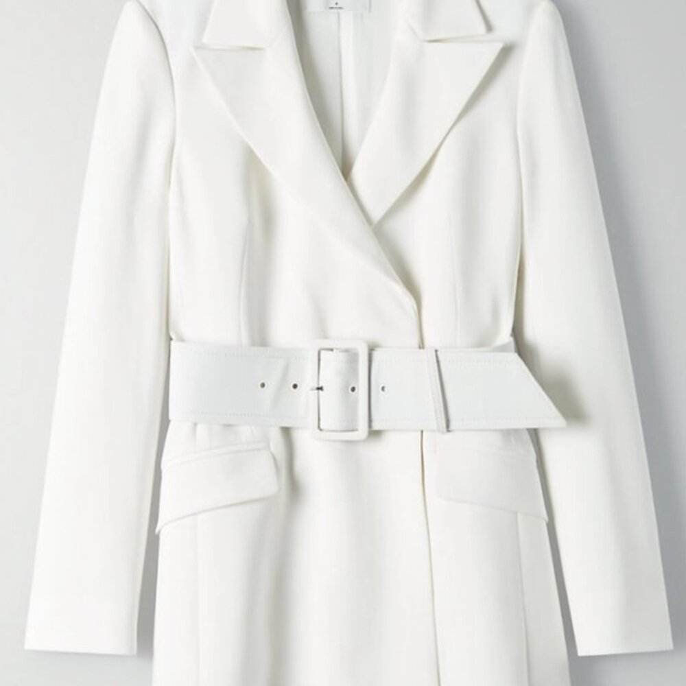 Babaton Futura Dress White blazer dress (No belt)